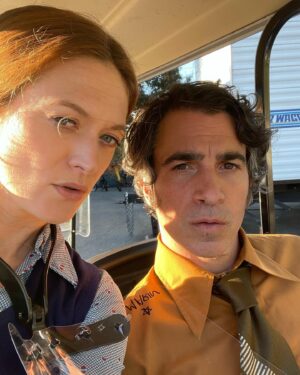 Marin Ireland Instagram - In honor of “our” episode of @gaslitstarz, this is the story of the inimitable, hilarious, spectacular Chris Messina and me. We first worked together onstage approximately one thousand years ago in Far Away @nytw79 (see final photo), then Matt Ross directed us in 28 Hotel Rooms, one of my all-time favorite experiences. Then at long last, we reunited, thanks to Matt, on the set of Gaslit. (Plus a quick stop in New Orleans for the same movie but no scenes together!)
Two of the best people, artists, creators, actors, dads, and face-makers I will ever have the privilege to know.
