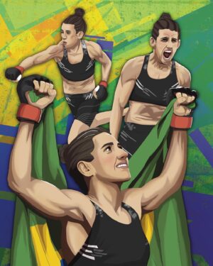 Marina Rodriguez Instagram - After smashing her Dana White Contender Series bout and debuting in late 2018, Marina in a short time has amassed victories over many great names.

Tecia Torres, Ribas, Waterson (twice), Dern, Yan Xiaonan have all succumbed to Rodriguez! Looking forward to the next bout 💪💪

#marinarodriguez #ufc #ufcart #ufcposter #mma #mmaart #mmaposter #sportsart #fightart