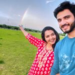 Marina Abraham Instagram - Rainbow Vibes 🌈 Selfie Smiles 😊 #selfie #rainbow #couplegoals #picoftheday