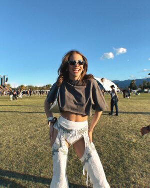 Marina Bastarache Instagram - DAY 3! 🙊 finally got to wear some chaps in my life! I LOOOOOVE IT! 

Details:
- sunnies   top @princesspollyboutique 
- swim @nana.the.brand 
- bag @re.tyche @fendi 
- chaps of my dreams @maisonprefontaine
