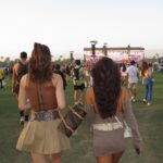 Marina Bastarache Instagram - COACHELLA DAY 1 🤠 the girls are girling! Outfit details - boots @revolve - skirt @HM - belt @revolve - top @ssense - bag @re.tyche