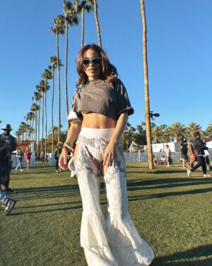 Marina Bastarache Instagram - DAY 3! 🙊 finally got to wear some chaps in my life! I LOOOOOVE IT! 

Details:
- sunnies   top @princesspollyboutique 
- swim @nana.the.brand 
- bag @re.tyche @fendi 
- chaps of my dreams @maisonprefontaine