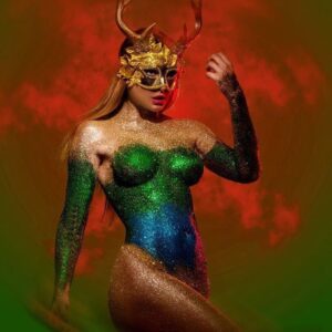 Marina Valmont Instagram - Stay focused and stay consistent 💪 Body Paint Art by 🎨 @fernello 📸 @alxguzmanphotography #sfxgeminifourth