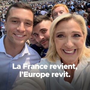 Marine Le Pen Instagram - Le 9 juin, la France revient, l’Europe revit ! 🇫🇷