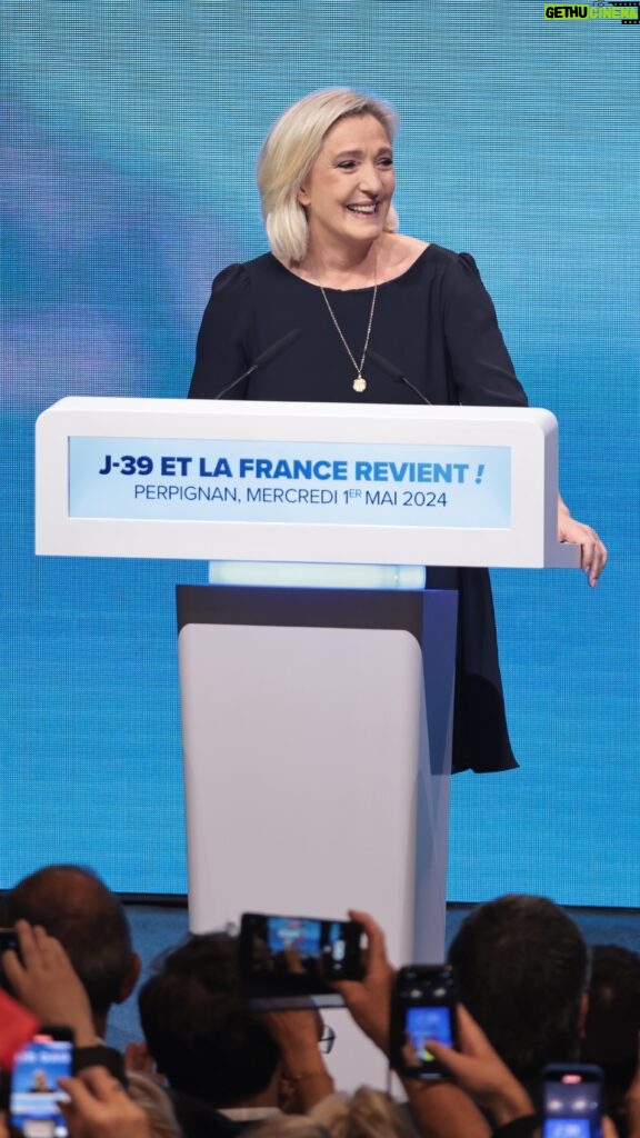 Marine Le Pen Instagram - Le 9 juin, un seul jour, un seul tour, un seul vote : Bardella !