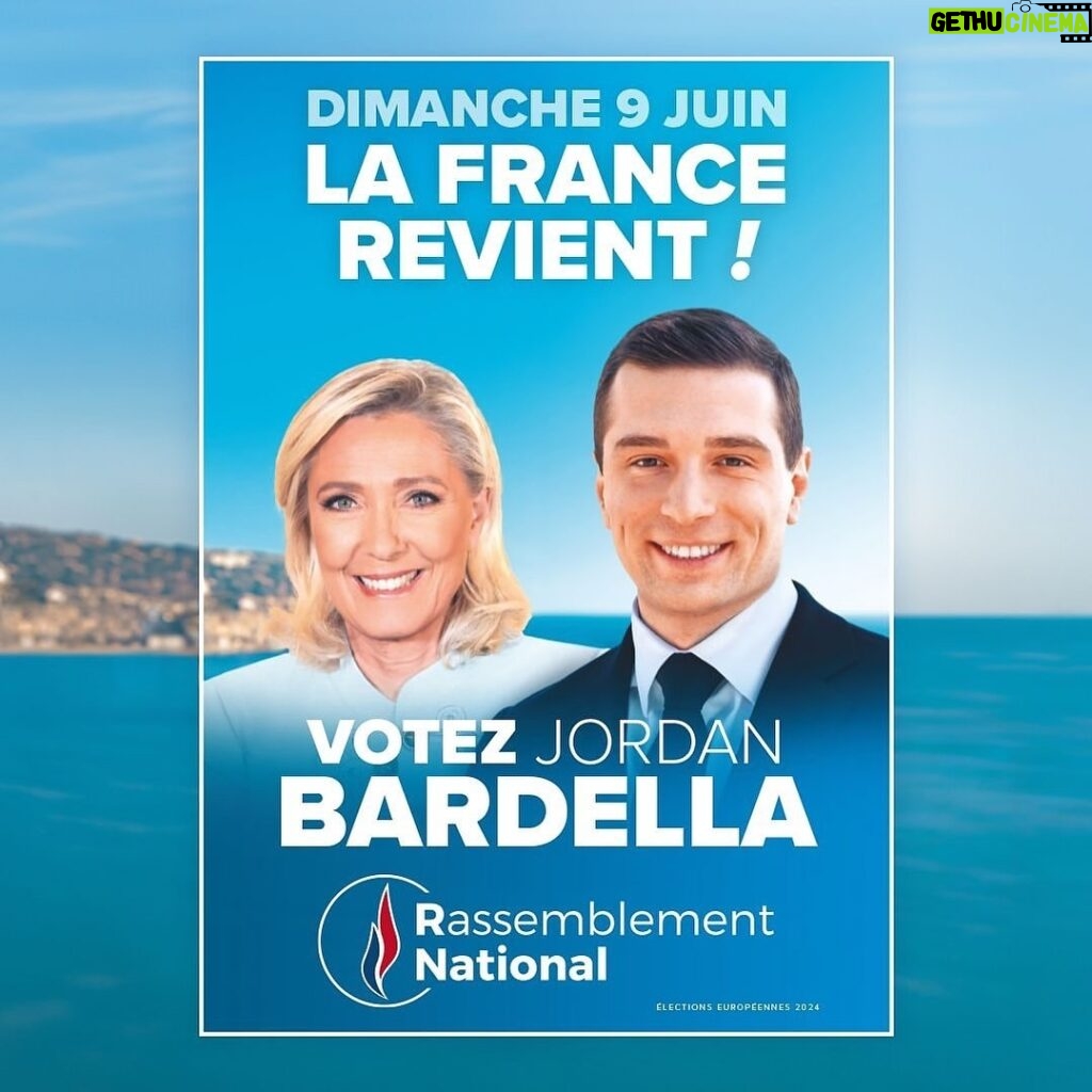 Marine Le Pen Instagram - Le 9 juin, un seul jour, un seul tour, un seul vote… Jordan Bardella !
