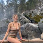 Marla Maples Instagram - Over the weekend I took myself on an adventure and found this special place deep in the Montana mountains. The Hot Springs were filled with natural forming minerals… I especially loved the pool with extra silica. But what made the experience more invigorating and healing was the cold plunge. My energy stayed so high and my mind so clear until it was time for sleep, and yes I had a deep sleep. I used to finish each shower with a cold rinse when I was hosting Live TV like the Miss Universe Pageants and needed my mind and body to be energized. Then later I moved on to cryotherapy when doing Dancing with the Stars. Many people have been sharing their experiences in cold plunges and even stepping into huge baths of ice. Be gentle with yourself, but at the same time don’t be afraid to take a leap into the cold, if even for a few seconds and let me know what you experience.