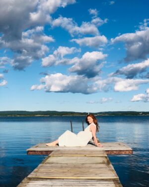 Marleen Lohse Instagram - Sommar i Sverige
 #💙🤍