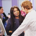 Marlyne Barrett Instagram - Caught in a Moment w/ @nickgehlfuss What’s it all about? It’s a big one tonight! @nbconechicago #ChicagoMed Who’s watching!?