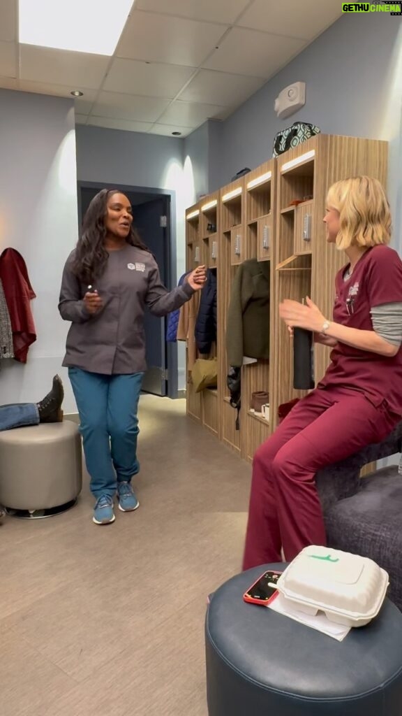 Marlyne Barrett Instagram - In Honor of Tonight’s episode of @nbconechicago #ChicagoMed Episode… “Strut Your Stuff” with The Schram and I! #nbc #onechicago