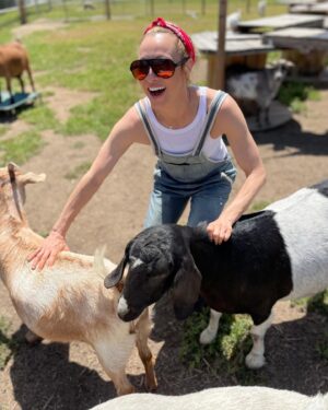 Marnie Alton Instagram - Best Day Ever Report 🥰

I was so grateful to be able to spend a day at Viva Rescue & meet the incredible founders Maya & Kalli. We first connected here on IG where I basically stalked their profile until all of my endless likes & comments got their attention & they invited me out for a visit 😆 It really was one of the best days I’ve ever had. I learned so much about the treatment of farm animals specifically. When I asked Maya why they chose to focus on taking the cases that aren’t usually considered “worth saving” she told me that this is where compassion is needed most. That it’s one small step to creating a world where we don’t just toss away creatures because they don’t serve us in the immediate moment. That humanity should be better than that... she’s right. 

Back to the farm 🐐🐑🐴🐓🦜

The animals (both big & small) were soooo happy, healthy & just as freaking cute as in their pics but what I didn’t expect was what a complex & well run system the whole operation is & how totally dedicated they are. There's no such thing as a "day off" when it comes to running any sanctuary (shout out to ALL the amazing rescues out there 🙌) & on top of it these incredible humans also take on some of the most challenging medical cases, pouring their hearts into every recovery & witnessing countless miraculous transformations. To say they work hard is a giant understatement. 

The only way they can do any of this is through donations. They could really use our help right now. The weather & the economy has hit them especially hard. Even just $1 a month as a patreon can make a difference, one paw at a time🐾

If you want to support or even just spread the word they have lots of great info in the link in their profile. I added a donation link to my profile too so it’s easy to find. You can also share this post cus who does’t love baby goat pics?! ☺️

Thank you @vivaglobalrescue for all you do & thank you to everyone who took the time to read this post. Here’s to leading with love 🙏❤️

Ps. If you wanna see out more of the sanctuary & the animals check out my latest reel they’re all sooooo cute! 

#animalsanctuarylife 
#miracleshappen 
#donateforacause 
#mbodyglobalfam