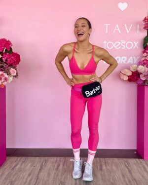 Marnie Alton Instagram - I’m a Barbie girl in a Barbie world 🎶

If you had asked me a month ago if I would be obsessed with all things Barbie I would have looked at you like you were nuts… then I saw the movie… this is me now 💖

Have you seen it yet? What was your favorite part? 

#mbodyglobalfam