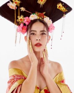 Marsha Vadhanapanich Instagram - Chinese New Year 2024. ❤️ Photographer @amatyai Makeup @thanva.mua Hair @mairatchada1 @tungpui69 Stylist @criscrisii Assistant Stylist @deypithrma @crexmm @athenzy ❤️ #amatphoto #marshairis