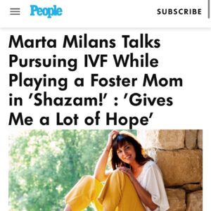 Marta Milans Instagram - Thank you @people for sitting with me and chatting about the journey to motherhood. To all women out there going through this process know you are not alone. I am there with you. You can read the interview on link in my bio. Much love to all women,  all mothers of all kind .. Mamma Rosa 🌹 listens. So much love ❤️ @shazammovie ❤️