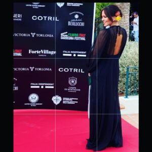 Marta Milans Instagram - Grazie @filmingitalysardegnafestival for the beautiful weekend and for making a girl feel special ❤️ Arrivederci 🇮🇹 ................................... (👗: @albertaferretti )....................... (💋: @marialivia_makeup )