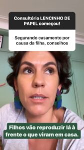 Marta Bateira Instagram - Não deixem de viver pelos filhos, um dia eles voam e vocês ficam sós, olham pra trás e percebem que não viveram nada em função deles.