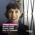 Marta Bateira Instagram – Beatriz Gosta vai estar📍na FNAC para dar o pontapé de saída às Comedy Sessions nos nossos Fóruns 🔥 
 
Com ela, vamos falar sobre humor, a mulher e o meio profissional.
 
Será uma conversa informal e divertida com rasgos ativistas tão típicos da Beatriz 😉
 
🗓️ Sexta-feira 22 de março
⌚️ 19:00
📍 FNAC Santa Catarina
🎫 Entrada Livre
 
Contamos contigo 🫵
 
#beatrizgosta #comedysessions #humor #nafnac