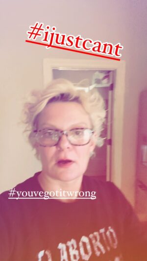 Martha Plimpton Instagram - No idea how this filter happened.