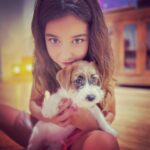 Martina Gusmán Instagram - 🤍🤍🤍🤍🤍🤍🤍🤍🤍 Este ariano dulce, mágico y enérgico llegó a nuestras vidas y a mí me explota el corazón de amor🐾 ✨Bienvenido Shanti ✨ 🤍🤍🤍🤍🤍🤍🤍🤍🤍