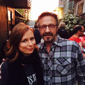 Mary Lynn Rajskub Instagram - I look like a different lady with Marc Maron