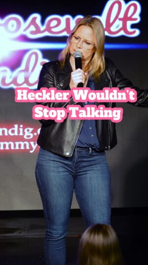 Mary Lynn Rajskub Instagram - How to Deal with a Heckler 👋 #jokes #crowd #female #comedian #standup #listening #tittiesaway