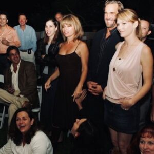 Mary-Margaret Humes Instagram - I was filming on #thewb lot last week when someone there reminded me of our “very last” wrap party here in LA where we gathered to watch the show in our WB producer’s backyard (I had actually forgotten this one) #behindthescenes #dawsonscreek #memories with @johnwesleyshippjr and @meremonroe #happytears 💞