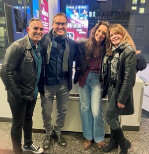 Mary-Margaret Humes Instagram - An amazing night watching our beautiful @katieholmes perform. 👏👏👏👏 She was sensational as always!! Go see The WANDERERS @roundaboutnyc #foreverfriends #dawsonscreek 25 years later ❤️❤️❤️