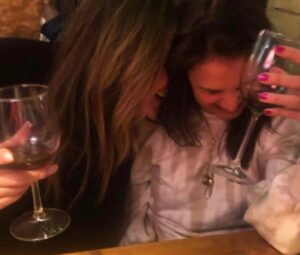 Mary-Margaret Humes Instagram - In a world full of muffins … You are one sparkly cupcake!!! 🧁Happy Birthday sweet friend @katieholmes We love you so very much ❤️❤️😘😘 #dawsonscreek #tvfamily #foreverfriends 🍷🍷