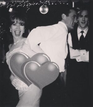 Mary-Margaret Humes Instagram - Clearly impressing our son with these stellar moves on the dance floor 👀 #behindthescenes #dawsonscreek season 2 with @johnwesleyshippjr and @vanderjames #flashbackfriday just for fun. 💃🏻🕺
