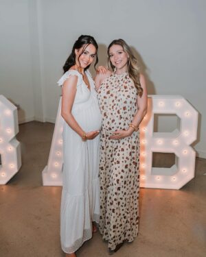 Marybeth Havens Instagram - What a beautiful day🩷 Our little baby girls baby shower was so special… thank you to all our friends and family that came! 

So glad my mum was able to make it all the way from England for this wonderful day celebrating our next chapter In life. 💗

Special thank you to my wonderful mother in law also for organizing this whole thing !!🩷

My hair and make up was also done by two beautiful ladies. @bymakall & @tiangcohair so thankful for them.. so talented. 

Venue : @renownedevents 🥰