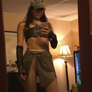 Marylou Mayniel Instagram - TB to when i was a soldier in the caroline plz battalion. 
stylist : @pdemones 💫
thanks to all the designers for their trust 🪐

slide 1 : necklace @quality_zeeman 
top @laruicci 
skirt @moniquefei 

slide 2 : top @hoel____ 
braid @bottedequeer 

slide 3 : pants @collectif_gamut

slide 4 : coat @adelinerappaz 

slide 5 : pants @inner__lightt 
sleeve : @angele.lepolard 

slide 6 : top @angele.lepolard 

slide 7 : @carolineplz ✨