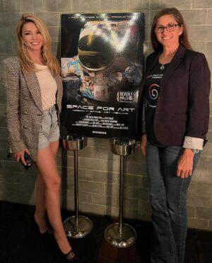 Masiela Lusha Instagram - Such a warm and special night celebrating @spaceforartfoundation with one of my favorite friends @astro_nicole 💖💖 you’re missed already!