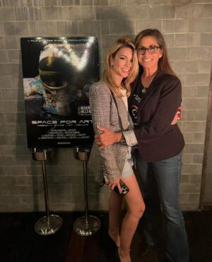 Masiela Lusha Instagram - Such a warm and special night celebrating @spaceforartfoundation with one of my favorite friends @astro_nicole 💖💖 you’re missed already!