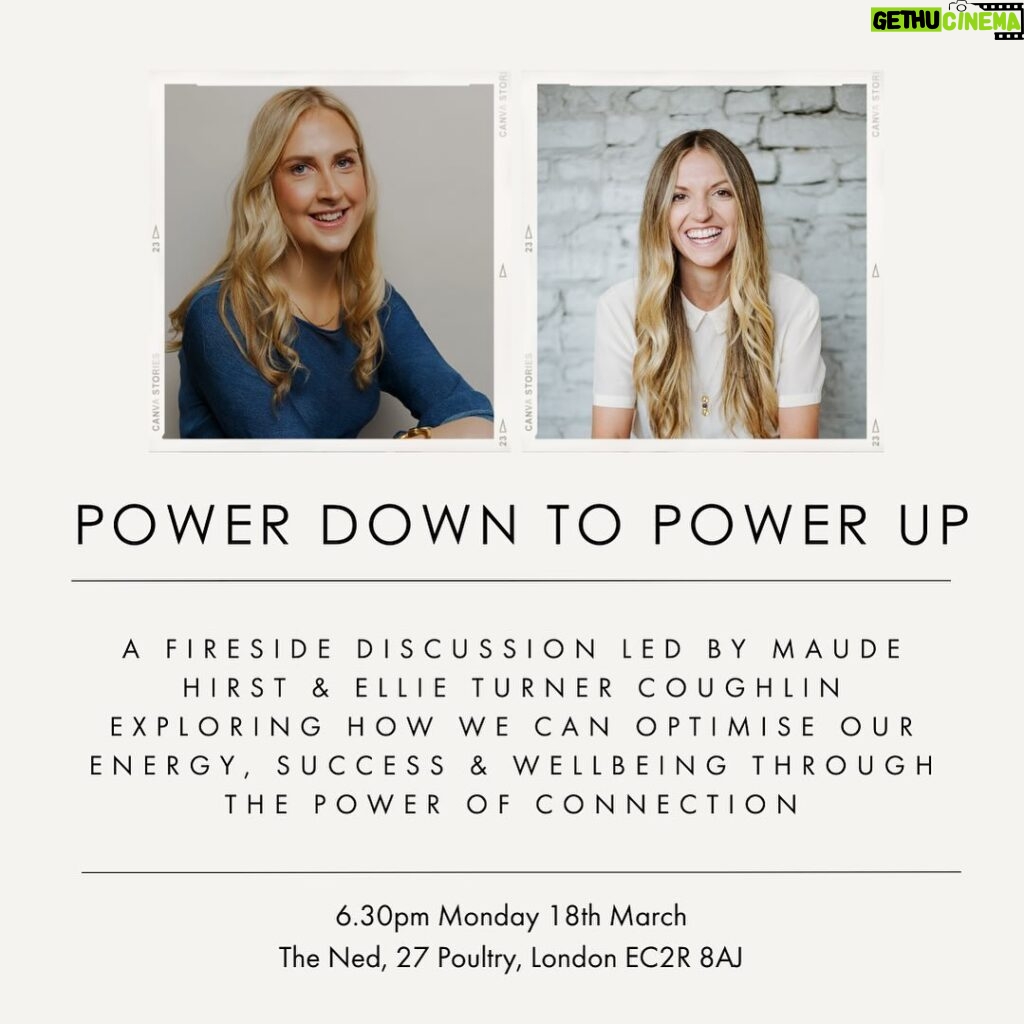 Maude Hirst Instagram - We’re excited to be hosting this tonight at The Ned 💛 if you’re a member and would like to join then we’d love to see you there! Going to be hosting lots more of these at different venues across London so if you’re interested in coming to one just DM me and we’ll keep you updated