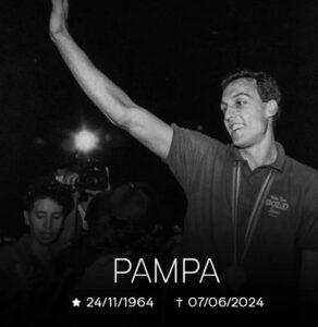 Maurren Maggi Instagram - Nosso gigante do vôlei nos deixou hj…. Dia triste para o esporte nacional… Pampa 😢🙏🏼💔