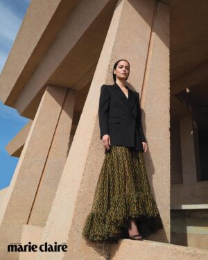 May Calamawy Instagram - Marie Claire Arabia December ‘22 🤍🖤⁣
Thank you to the wonderful team @marieclairearabia and @ysl for putting this together. Vibe, location, weather, music and clothes were all A   💃🏻⁣
⁣
Chief Content Manager: @obeidadanhach 
Head of Editorial and Art Management: @farahland 
Featured Editor: @salamakhalfan 
Photography: @dennisleupold 
Video equipment: @shleybe 
Footage: @chaz.s.fresco @winstonkingjunior 
Photography intern: @allisxngabriella 
Digital technology: @kevinleupold 
Styling: @amarsana_style 
Help to coordinate: @annasokol 
Make up : @mollygreenwald 
Hair: @michaelduenas 
Production: @kathleen.thibodeau @elizahoyland @ldm_prod 
The Dialogue: @nicolas.azar