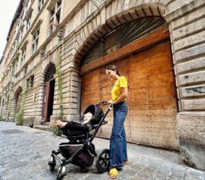 Maya Stojan Instagram - Loved every bit of our Lyon Rugby World Cup adventures with Grandma and Grandpa! 
So grateful to my husband for giving me the best Rugby experience. I now more or less know the rules! 
#rugbyworldcup2023france