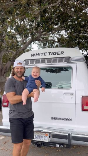 Maya Stojan Instagram - The White Tiger holds a special place in my heart because it was originally my grandfather’s. He used to take it on exciting roadtrips, exploring new places. 
It was then passed down to my father. I have the fondest childhood memories of traveling in it.
Now, as I have the keys to the van, I want to continue the tradition of embarking on epic adventures with my own family.
The White Tiger van will serve as our trusty companion (well…we’ll see about that), a symbol of freedom and exploration.
So buckle up and join us on this incredible journey as we embark on new filming adventures with the White Tiger. 
Together, let’s discover the world one eye roll… I mean… roadtrip at a time.
#vanlife #whitetiger #fridaystreetsweepingday #marriedwithbaby #hurricanehilary #vanadventures #familyadventures #familyonthego #familytravelgram #goodnewsmovement #joyfulmoments