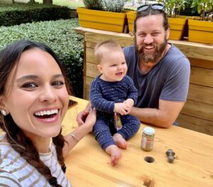 Maya Stojan Instagram - Loved every bit of our Lyon Rugby World Cup adventures with Grandma and Grandpa! 
So grateful to my husband for giving me the best Rugby experience. I now more or less know the rules! 
#rugbyworldcup2023france