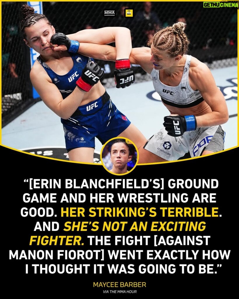 Maycee Barber Instagram - Maycee Barber wasn’t surprised by the outcome of the UFC Atlantic City main event. #TheMMAHour