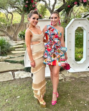 Mayra Farret Instagram - Happy birthday to this gorgeous Mexican Barbie @carmenggarza! 40 has never looked this good! 🔥

Dress @eliyathelabel 
Earrings @patriciaacevedodesigns