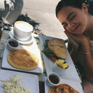 McKaley Miller Instagram - they grow up so fast.
here's to all our millions of lunch/coffee/random sketchy bakery dates. wouldn't want to travel to the middle of nowhere to get miniature cakes from a bakery (that isn't even real) with anyone else. ;) Love you, B! happy birthday. ♡