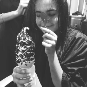 McKaley Miller Instagram - they grow up so fast.
here's to all our millions of lunch/coffee/random sketchy bakery dates. wouldn't want to travel to the middle of nowhere to get miniature cakes from a bakery (that isn't even real) with anyone else. ;) Love you, B! happy birthday. ♡