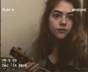 McKaley Miller Instagram - watching Elf leads to obsessing over Zooey Deschanel, which leads to stalking her on youtube, which leads to her cover of this song, which leads to this.... sorry