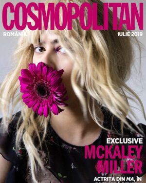 McKaley Miller Instagram - here’s one of my covers for Cosmopolitan Romania. WHAT THE FLIPPIN HECK. how cool.