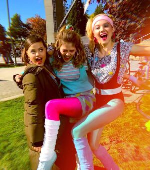 McKaley Miller Instagram - we clearly had NO fun on this episode. ;) CHARMED tonight on the CW!! 💖💛✨