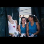 Meagan Martin Instagram - Team Trials start today at 9am CST! Psyched to be commentating with the one and only @allisonvest! Fun throw back photo from when we were competing ☺️! Disclaimer: @brookeclimbs will not be here, we just wish she was here!