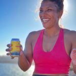 Meagan Martin Instagram - All smiles with @athleticbrewing in hand 🤩🍻!!! Always the best treat after a big day! #brewwithoutcompromise 📸 by @brettlowell