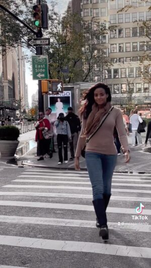 Meagan Tandy Instagram - Love in slow motion ❤️ #fyp #newyork #timesquare #love #selflove