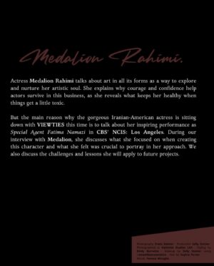 Medalion Rahimi Instagram - VIEWTIES SOLO EDITION march 2023 interview with the soulful @vanmiraglia @viewtiesmag full interview available at link in stories 🌹